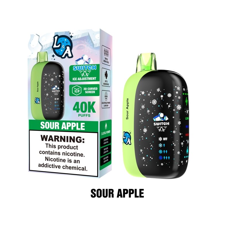 L&A Switch 40K Ice Control Disposable Vape 5% - 图片 4