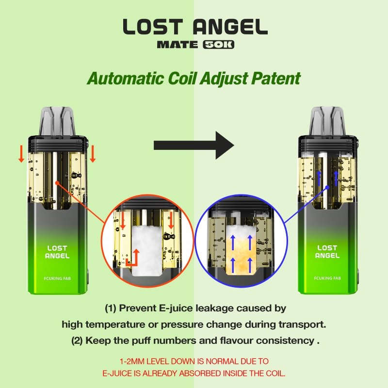 Lost Angel Mate 50K Disposable Vape 20ml 5% (50000 Puffs) - 图片 2