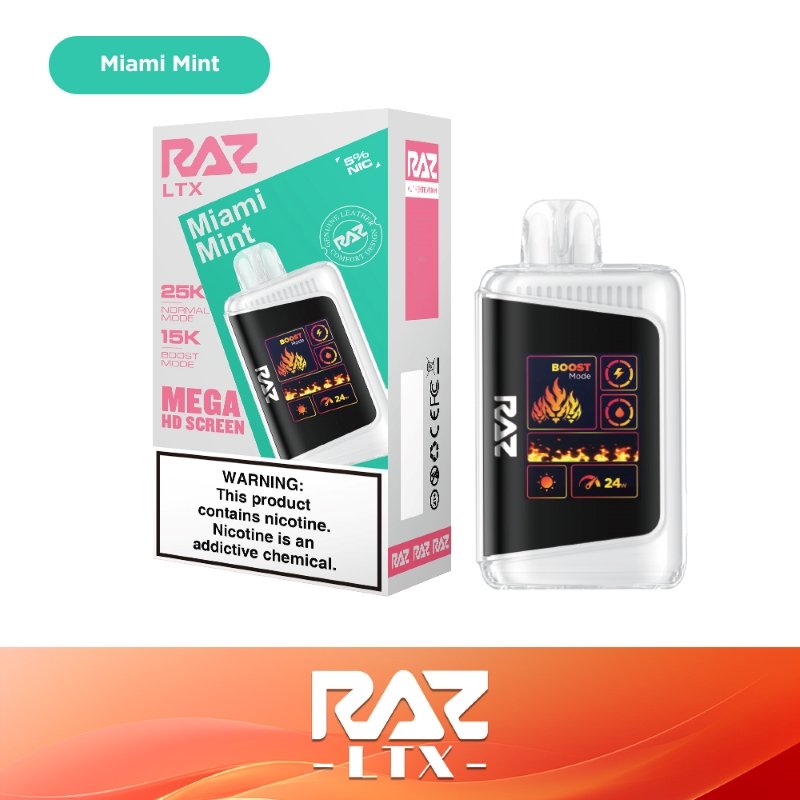 RAZ LTX 25K Disposable Vape 16ml 5% - 图片 32